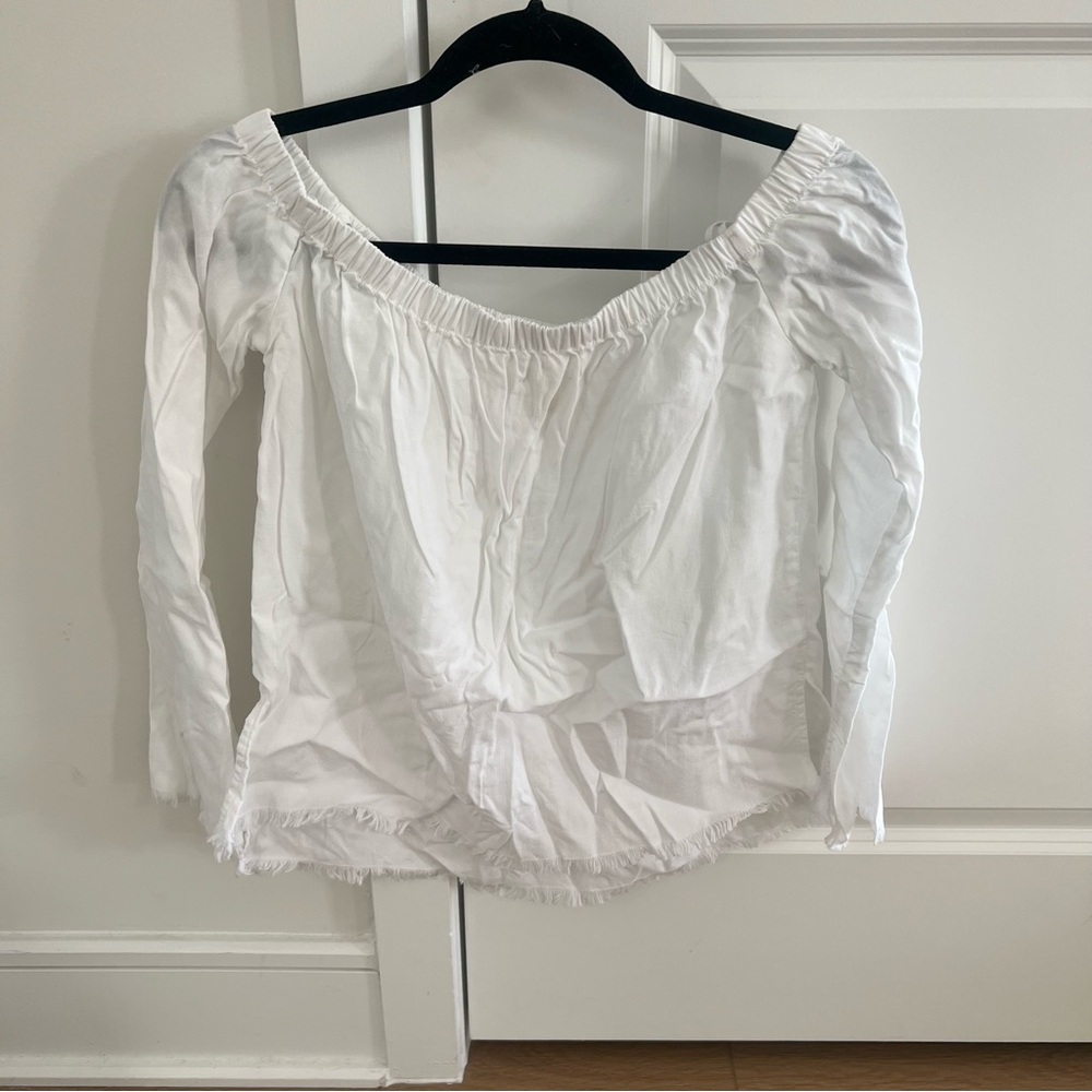 Women's White Off-Shoulder Top